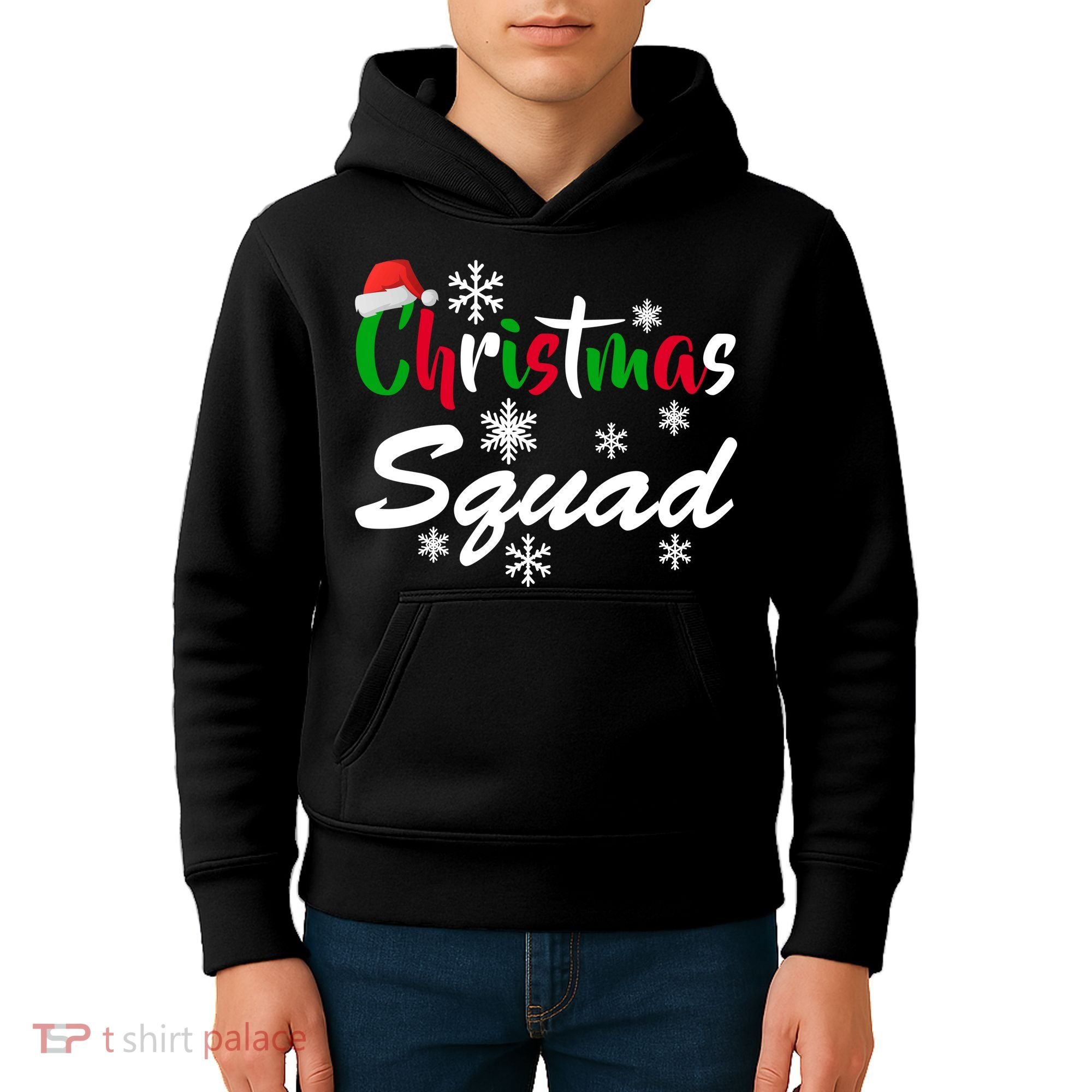 Christmas Squad Funny Kids Hoodie