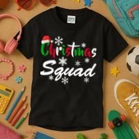 Christmas Squad Funny Kids T-Shirt thumb 3