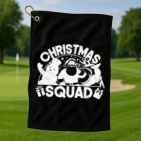Christmas Squad Matching Family Christmas Golf Towel thumb 1