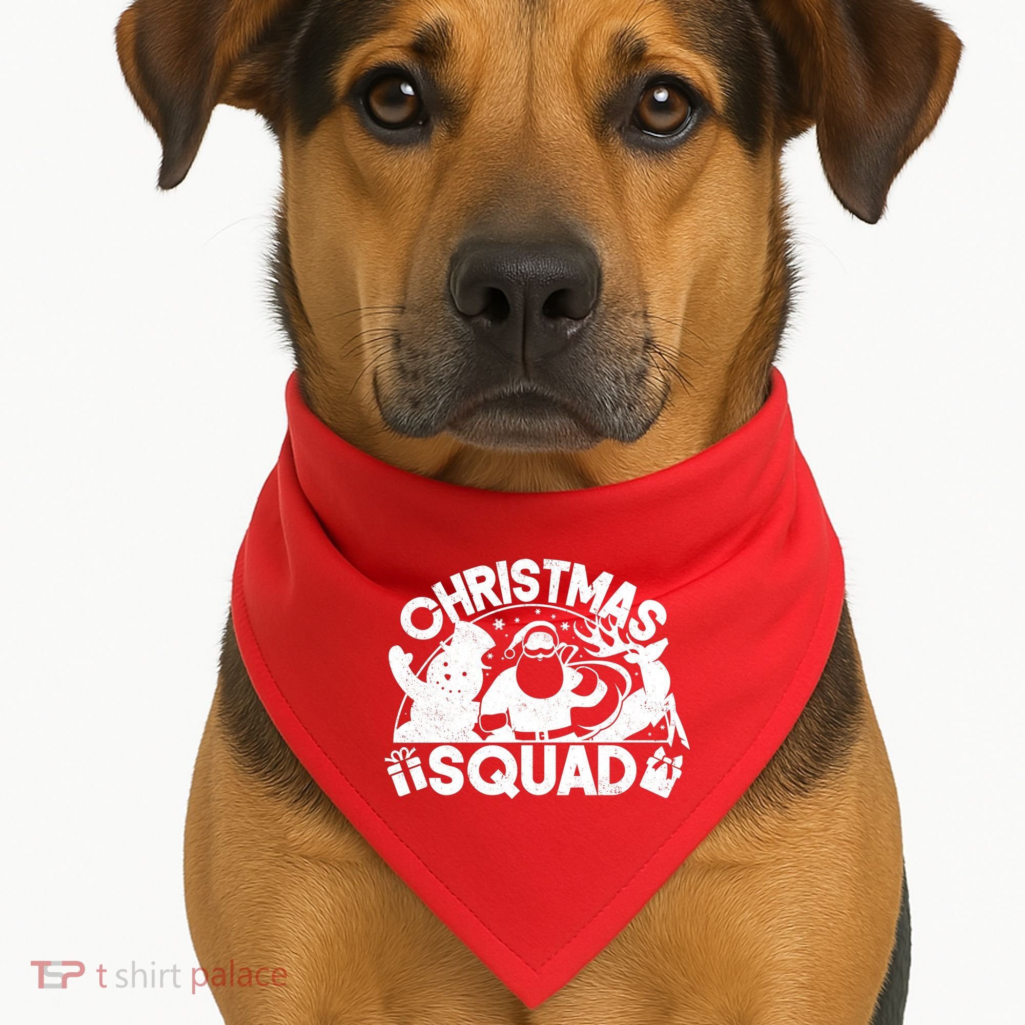 Christmas Squad Matching Family Christmas USA-Made Doggie Bandana