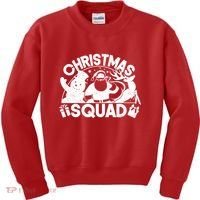 Christmas Squad Matching Family Christmas Kids Sweatshirt thumb 0