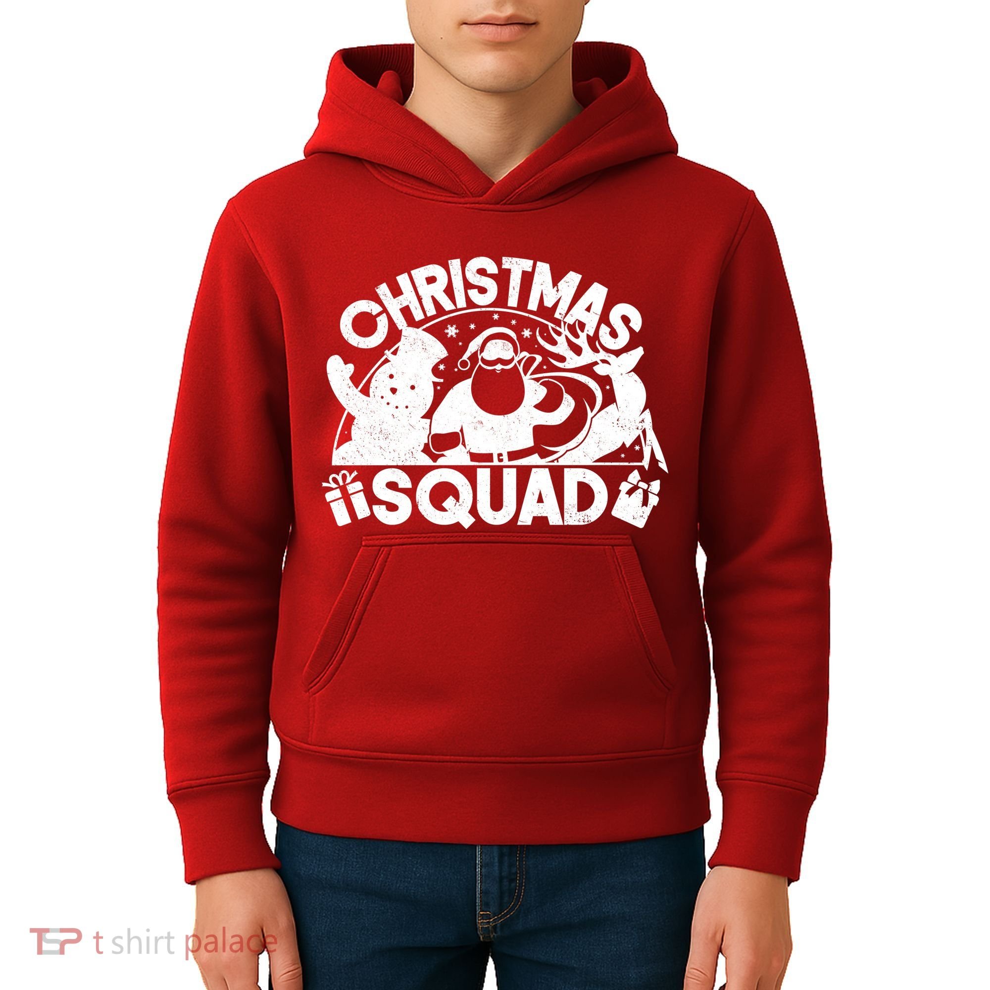 Christmas Squad Matching Family Christmas Kids Hoodie