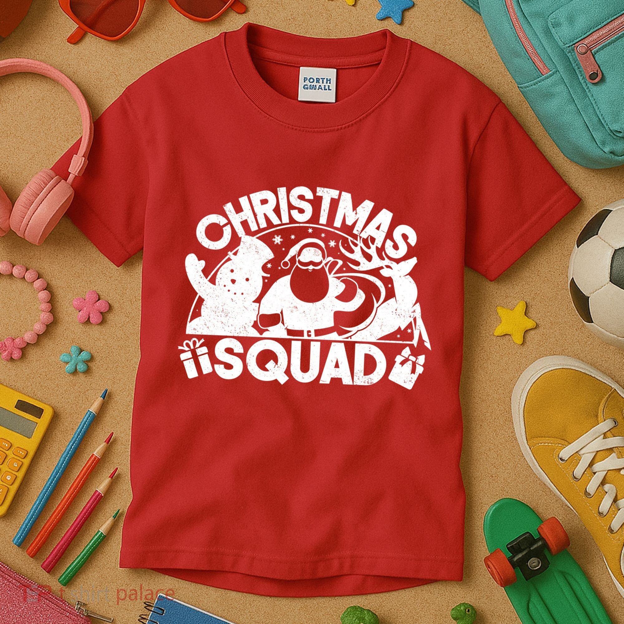 Christmas Squad Matching Family Christmas Kids T-Shirt