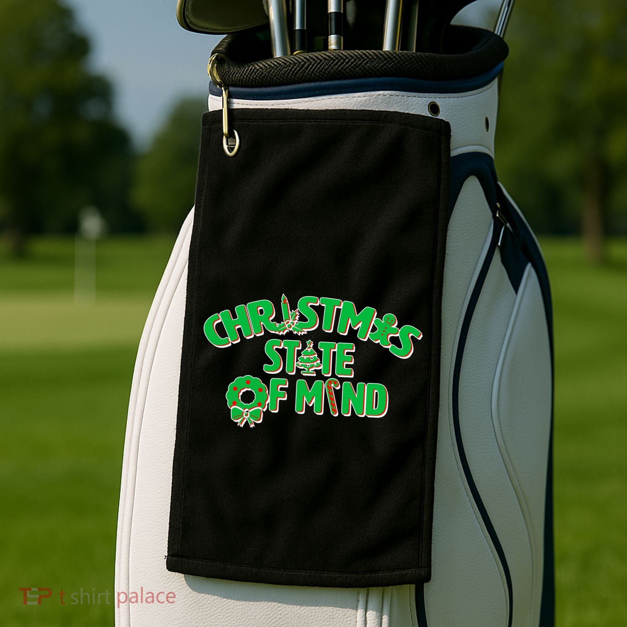 Christmas State of Mind Golf Towel