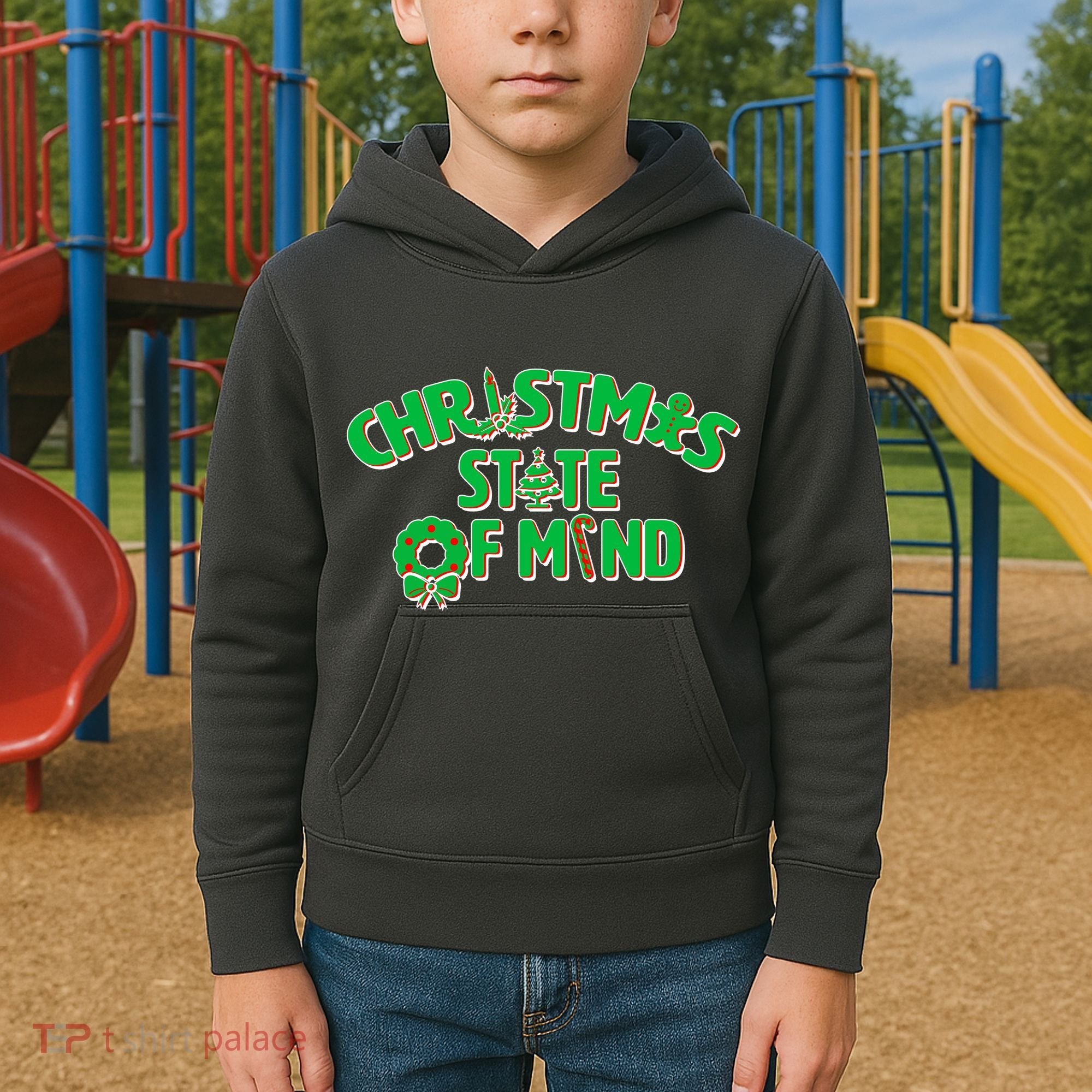Christmas State of Mind Kids Hoodie