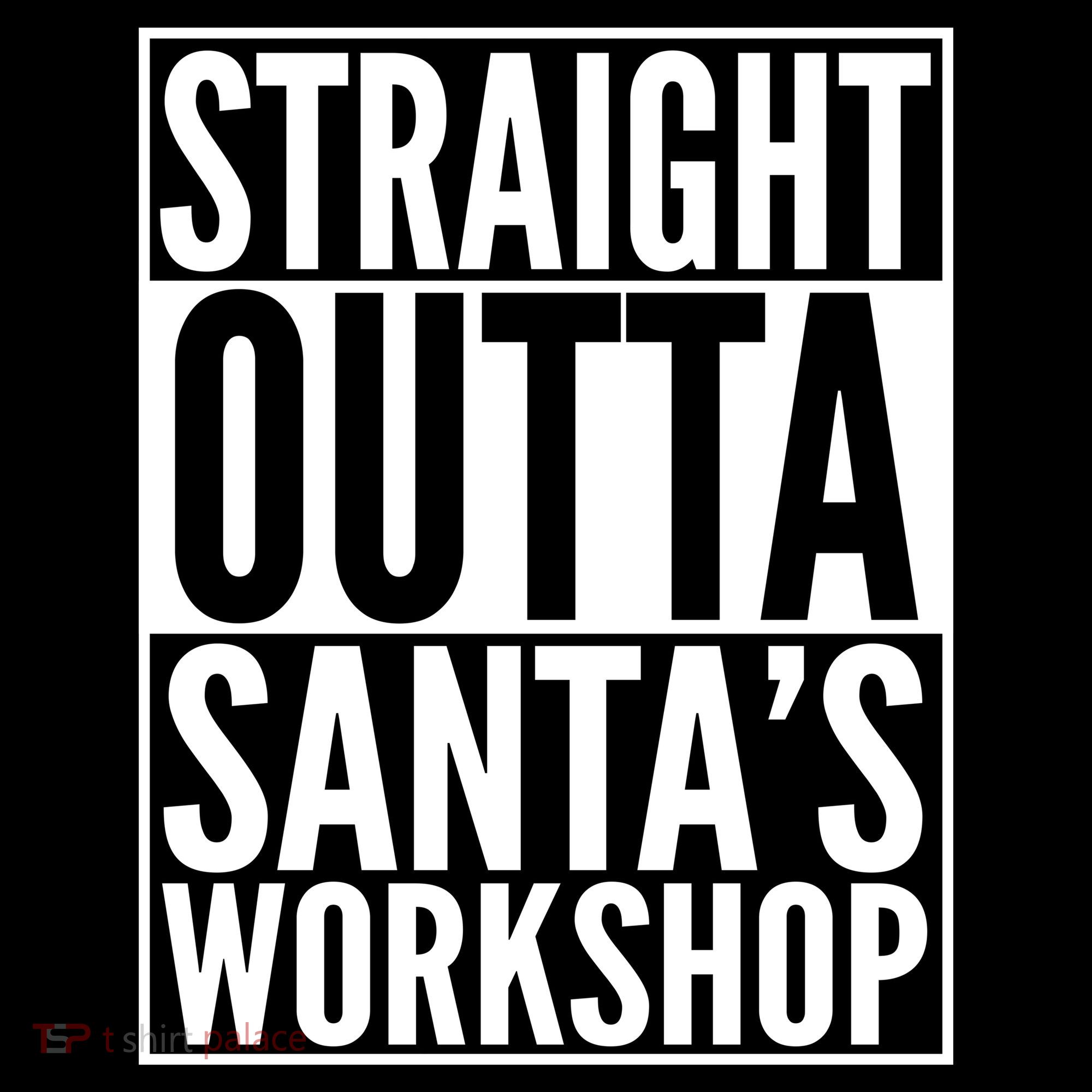 Christmas Straight Outta Santa's Workshop Women's Hoodie
