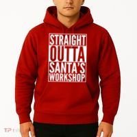 Christmas Straight Outta Santa's Workshop Hoodie thumb 2