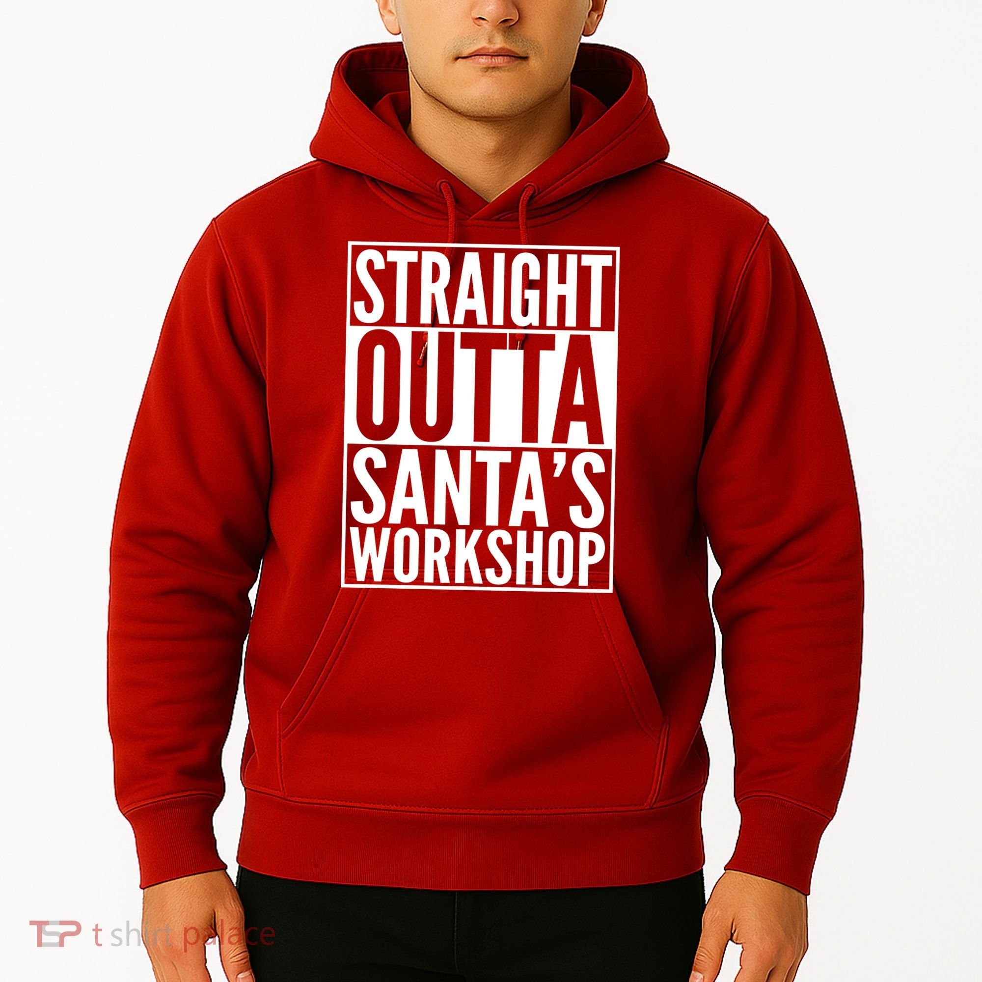 Christmas Straight Outta Santa's Workshop Hoodie