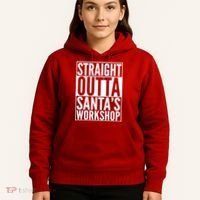 Christmas Straight Outta Santa's Workshop Hoodie thumb 5