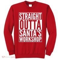 Christmas Straight Outta Santa's Workshop Sweatshirt thumb 0