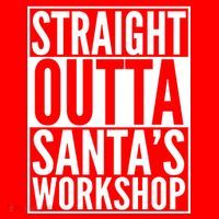 Christmas Straight Outta Santa's Workshop Sweatshirt thumb 3