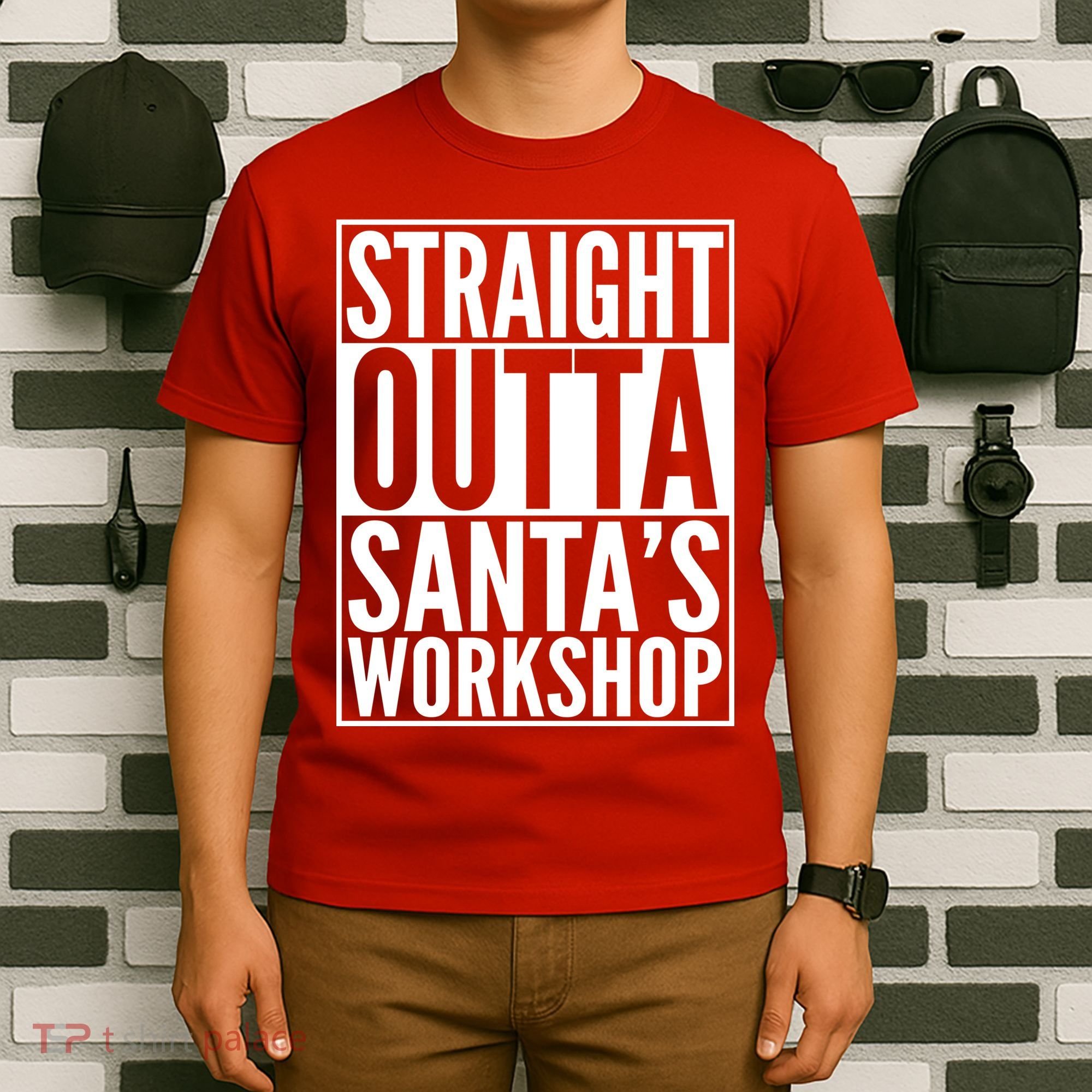 Christmas Straight Outta Santa's Workshop T-Shirt