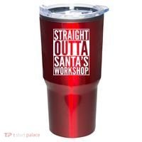 Christmas Straight Outta Santa's Workshop Tumbler thumb 0