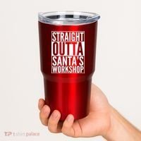 Christmas Straight Outta Santa's Workshop Tumbler thumb 2
