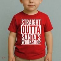 Christmas Straight Outta Santa's Workshop Toddler T-Shirt thumb 2