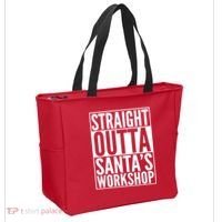 Christmas Straight Outta Santa's Workshop Tote Bag thumb 2