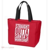 Christmas Straight Outta Santa's Workshop Tote Bag thumb 3