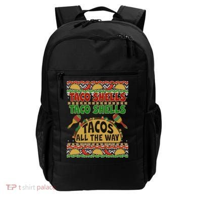 Christmas Tacos All The Way Ugly Sweater Backpack