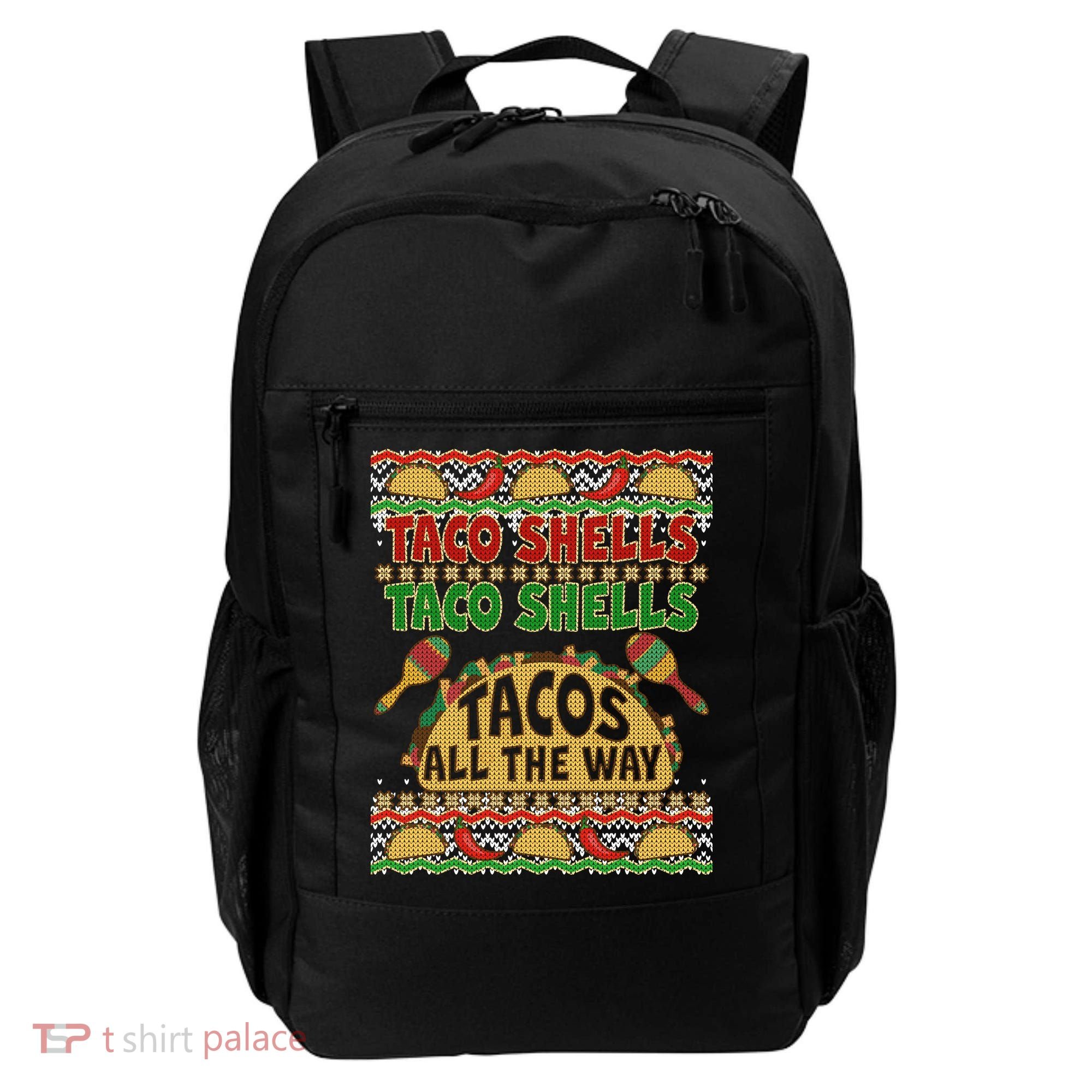Christmas Tacos All The Way Ugly Sweater Backpack