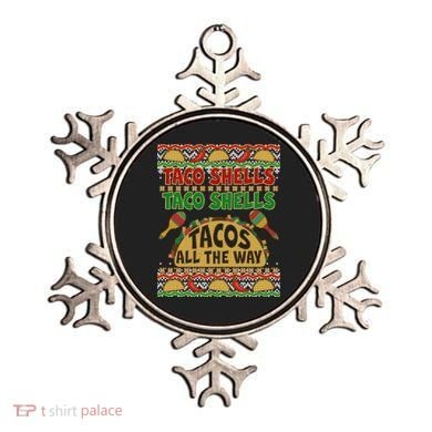 Christmas Tacos All The Way Ugly Sweater Ornament