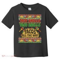 Christmas Tacos All The Way Ugly Sweater Toddler T-Shirt thumb 0