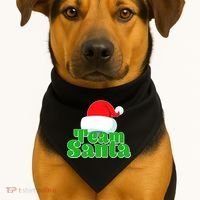 Christmas Team Santa USA-Made Doggie Bandana thumb 1