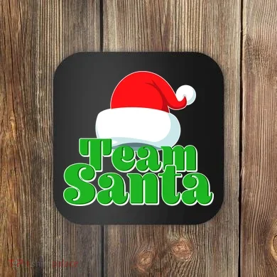 Christmas Team Santa Coaster
