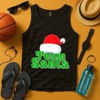 Christmas Team Santa Tank Top thumb 4