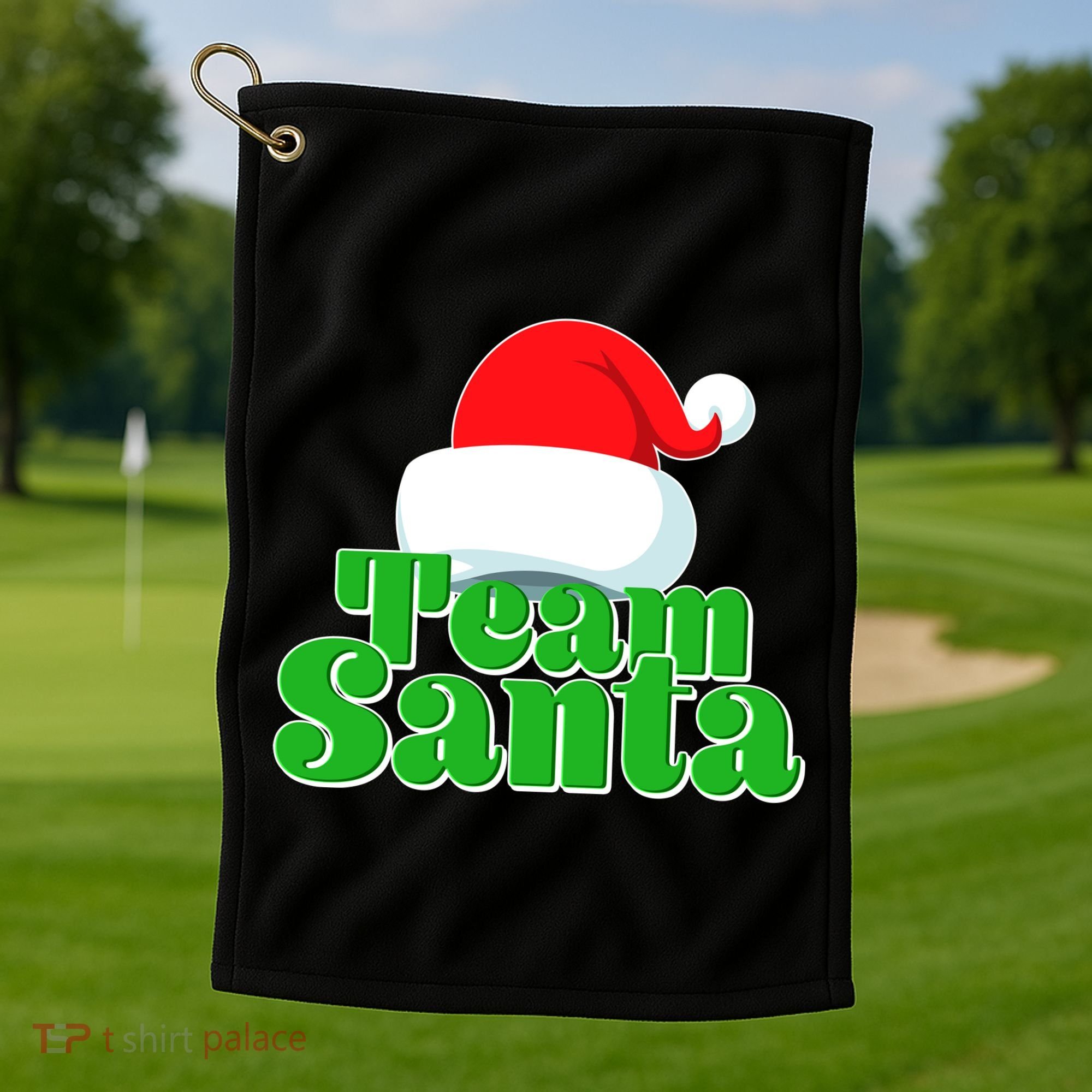 Christmas Team Santa Golf Towel