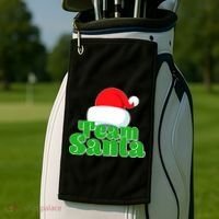 Christmas Team Santa Golf Towel thumb 2