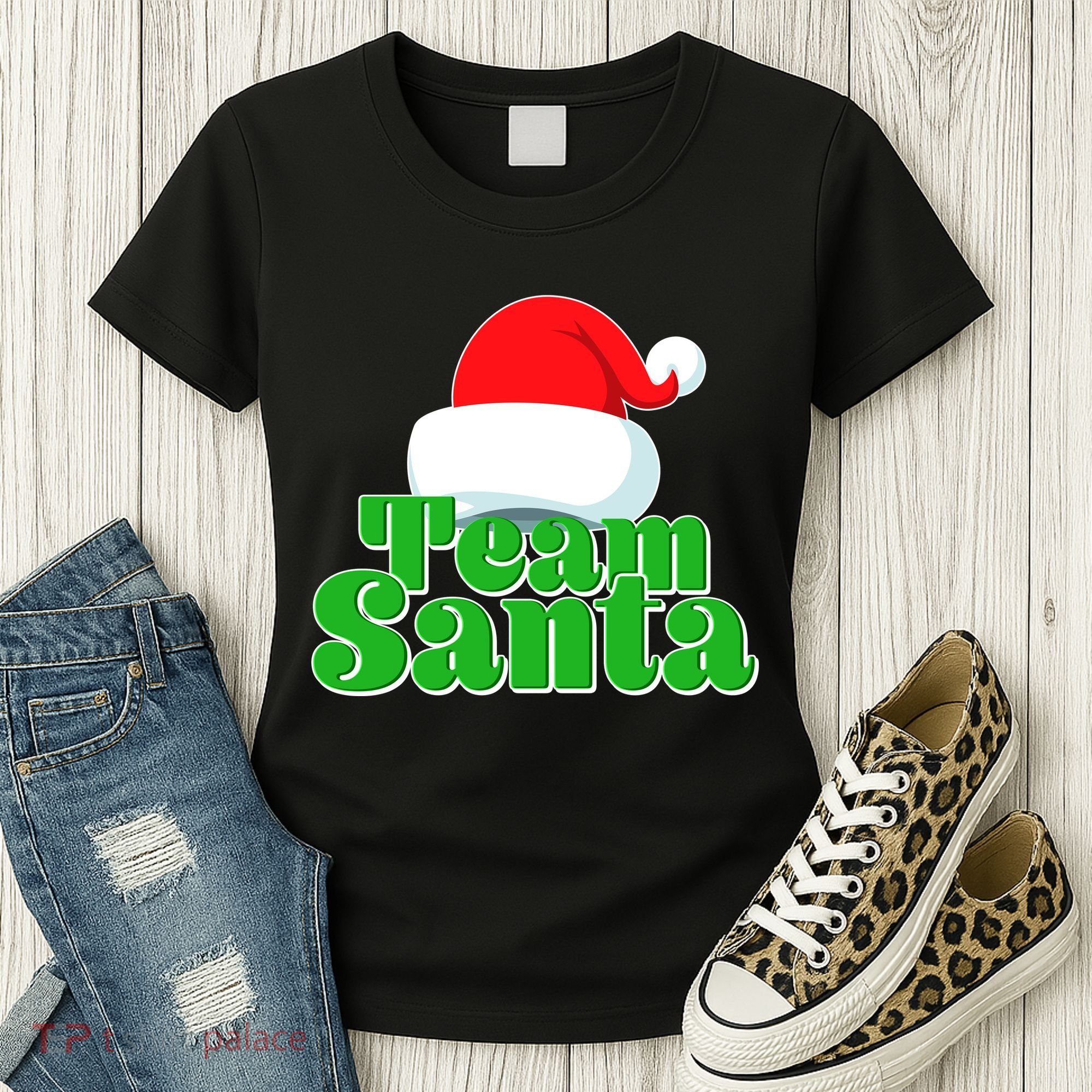 Christmas Team Santa Women's T-Shirt