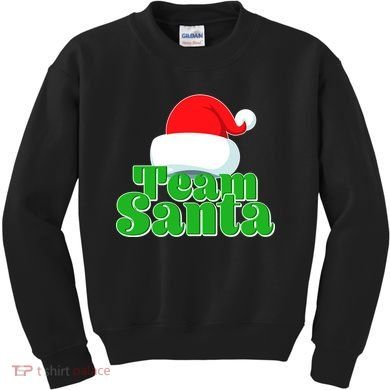 Christmas Team Santa Kids Sweatshirt