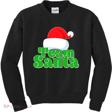 Christmas Team Santa Kids Sweatshirt