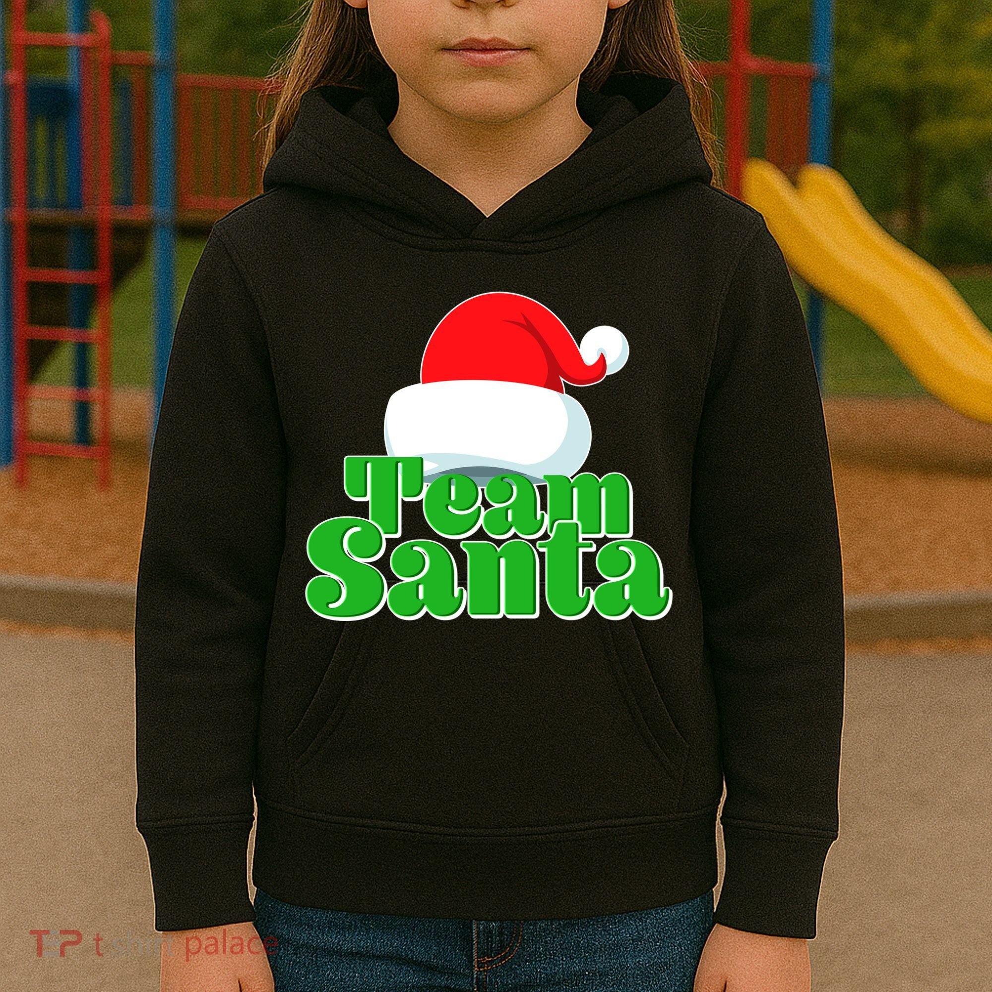 Christmas Team Santa Kids Hoodie
