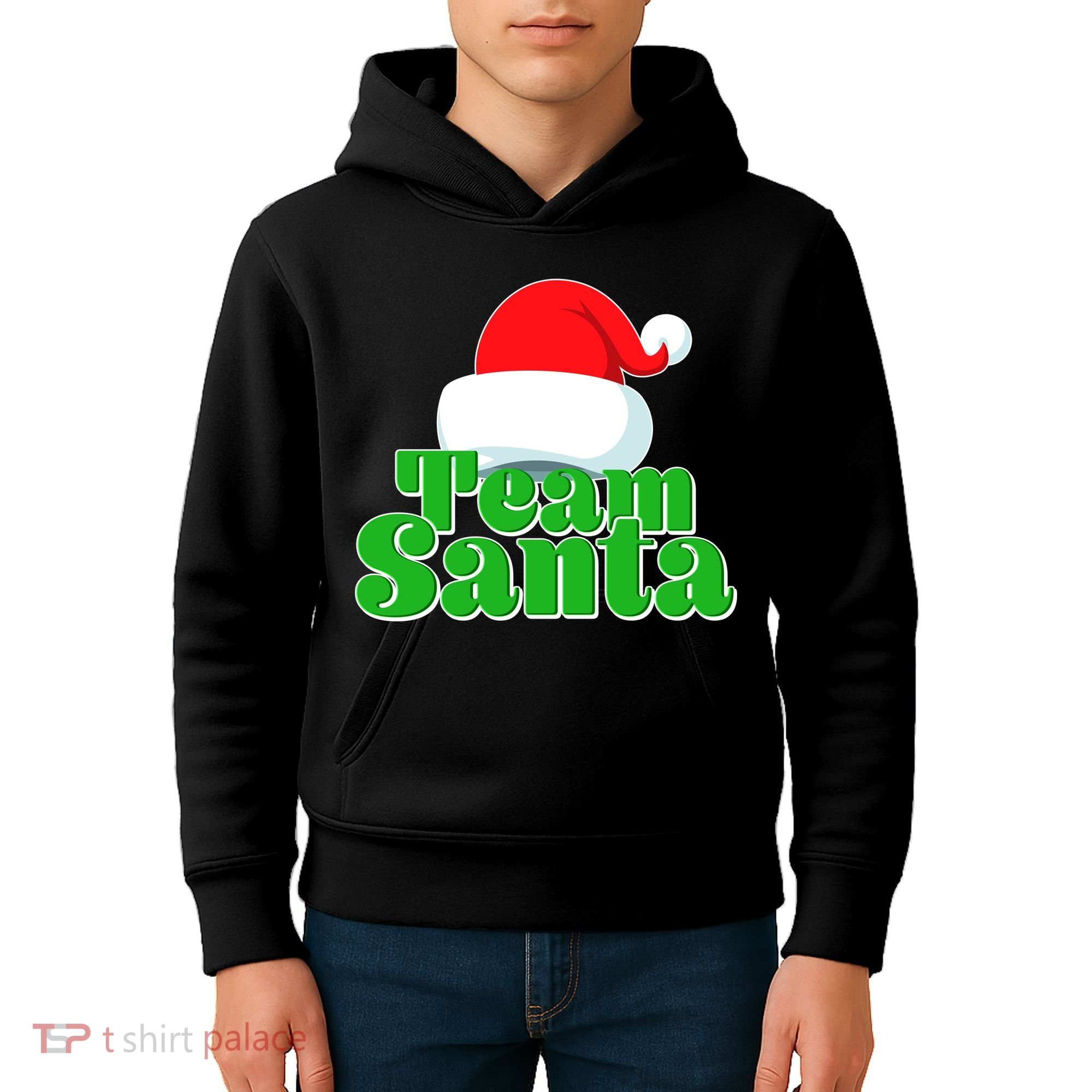Christmas Team Santa Kids Hoodie