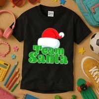 Christmas Team Santa Kids T-Shirt thumb 3
