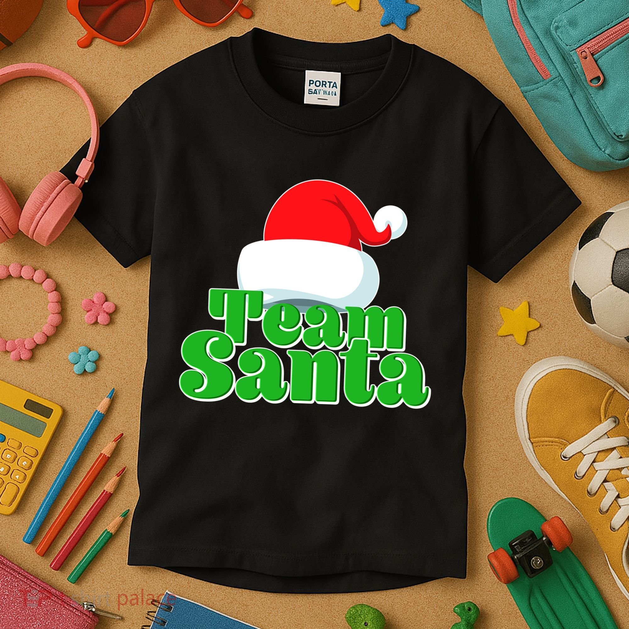 Christmas Team Santa Kids T-Shirt
