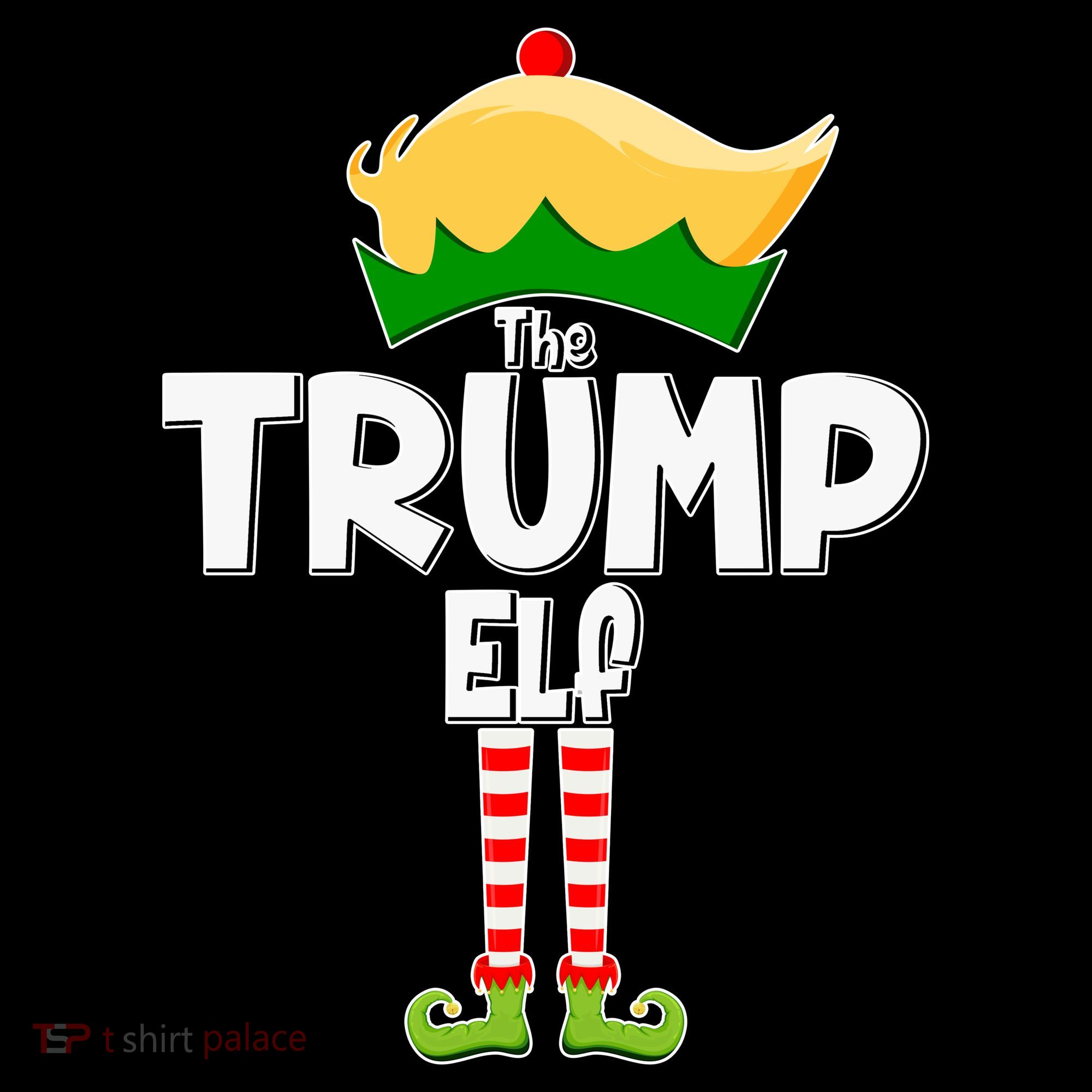 Christmas The Trump Elf  Funny Apron