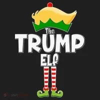 Christmas The Trump Elf  Funny Beanie thumb 2