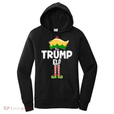Christmas The Trump Elf  Funny Women's Hoodie