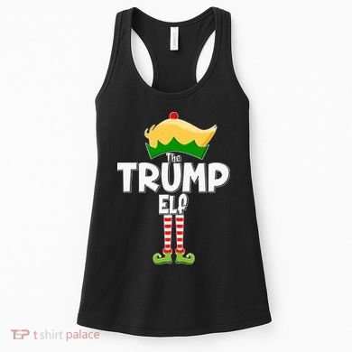 Christmas The Trump Elf  Funny Women's Tank Top