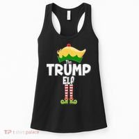 Christmas The Trump Elf  Funny Women's Tank Top thumb 0