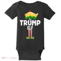 Christmas The Trump Elf  Funny Baby Bodysuit thumb 0