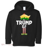 Christmas The Trump Elf  Funny Toddler Hoodie thumb 0