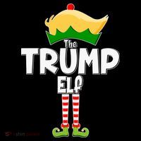 Christmas The Trump Elf  Funny Toddler Hoodie thumb 2
