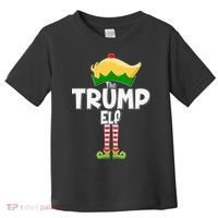 Christmas The Trump Elf  Funny Toddler T-Shirt thumb 0