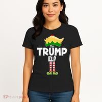 Christmas The Trump Elf  Funny Women's T-Shirt thumb 4