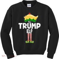 Christmas The Trump Elf  Funny Kids Sweatshirt thumb 0