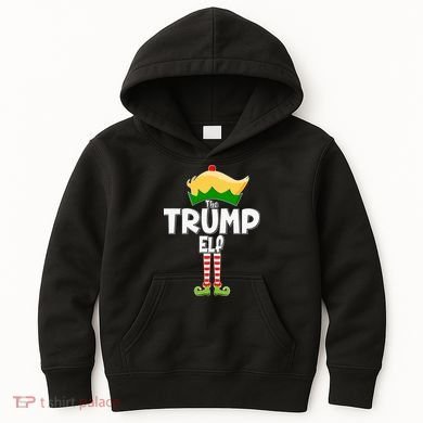 Christmas The Trump Elf  Funny Kids Hoodie