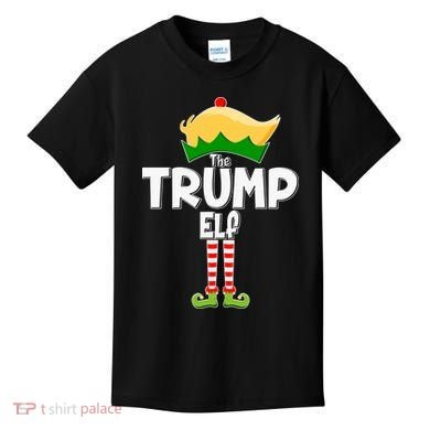Christmas The Trump Elf  Funny Kids T-Shirt